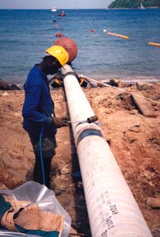 Préparation d'un élément de la canalisation