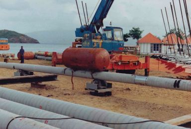 Le chantier de raccordement