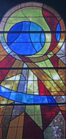 Vitrail réalisé par JC Lavaud. Ph R.Joyeux