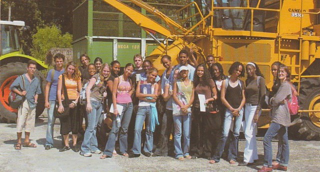 Sortie pédagogique d'une classe du lycée