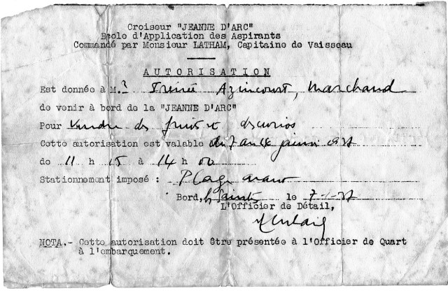 Autorisation vente sur la Jeanne d'Arc - copie