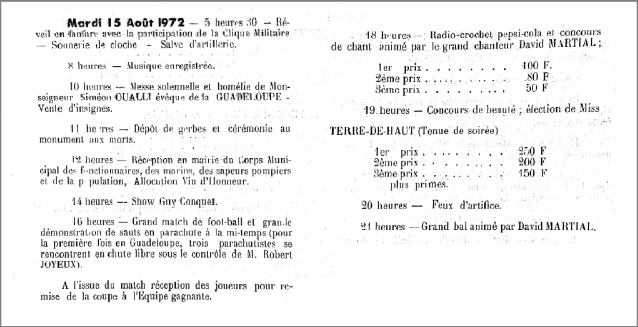 Fête patronale programme 2